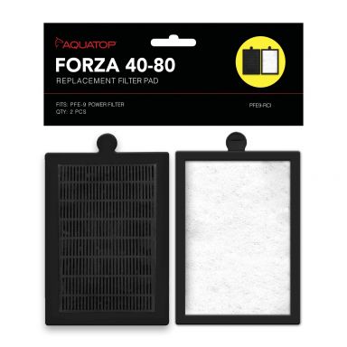 AQUATOP PFE9-RCI FORZA 40-80 Replacement Filter Inserts with Activated Carbon