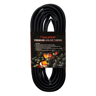 Aquatop Premium Airline Tubing, 13 feet (4-meter), Black, 1/8" Inside Diameter, AT-4BK