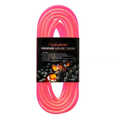 Aquatop Premium Airline Tubing, 13 feet (4-meter), Neon Red, 1/8" Inside Diameter, AT-4NR