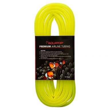 Aquatop Premium Airline Tubing, 13 feet (4-meter), Neon Yellow, 1/8" Inside Diameter, AT-4NY