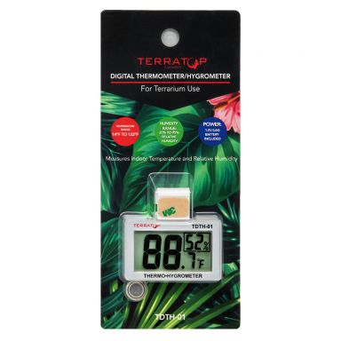 Digital Thermometer/Hygrometer for Precise Terrarium Monitoring - Terratop by Aquatop - TDTH-01