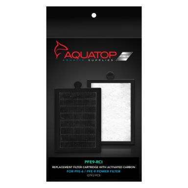 AQUATOP PFE9-RCI Replacement Filter Inserts with Activated Carbon for PFE-6 & PFE-9